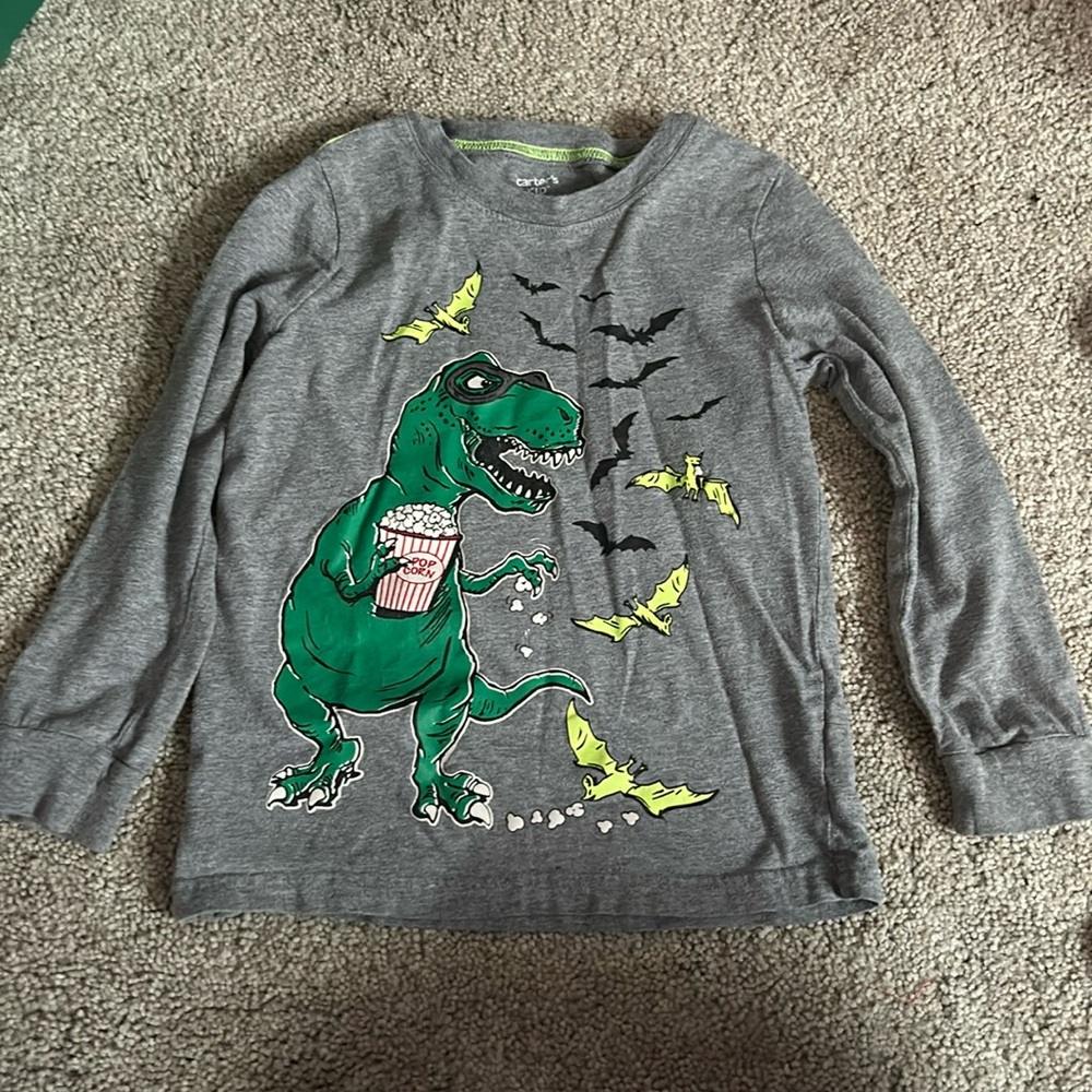 Boys long sleeve shirts (dinosaur)